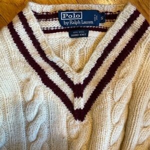 Small men’s cable knit sweater Polo by Ralph Lauren